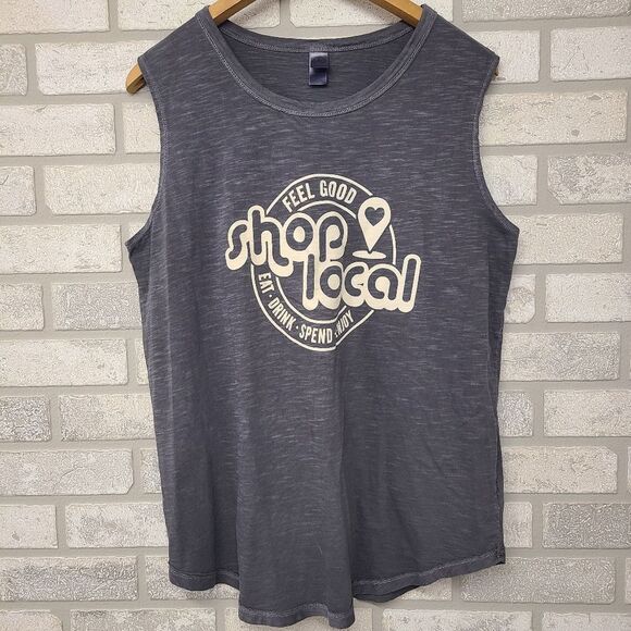 Alternative Shop Local Heathered Gray Tank Top Size Large - Picture 1 of 5